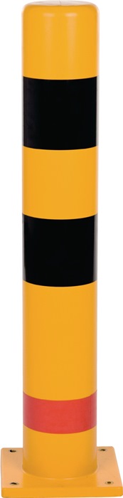 Rammschutzpoller Rohr-Ø159xH1000mm gelb z.Aufdübeln Polyurethan